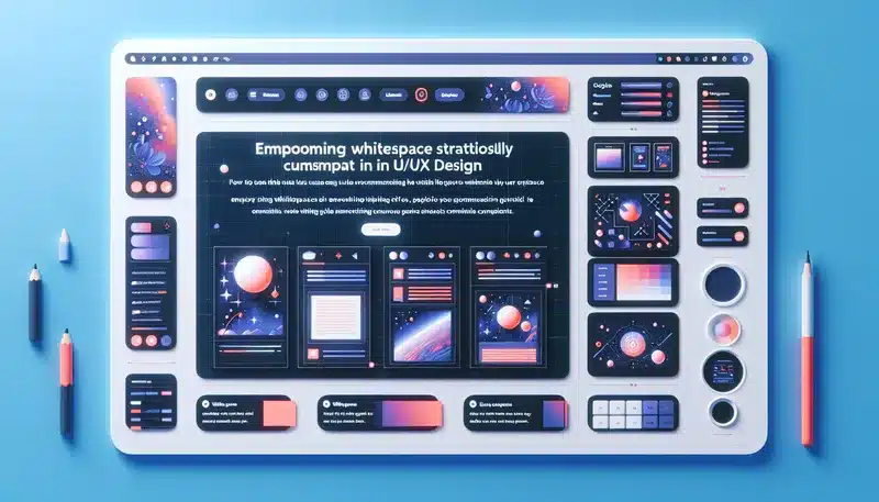 UX layout tasarımında boşluk kullanımı örneği